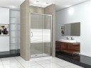 Душевая дверь в нишу Good Door Infinity WTW-130-C-CH 130 профиль Хром стекло прозрачное