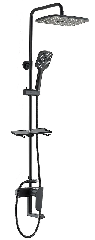 Душевая система Voda VST112Black цвет Черный