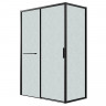 Душевой уголок Grossman Style 110x100 L 120.K33.05.1110.21.02 профиль Черный матовый стекло шиншилла