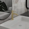 Смеситель для раковины Vincea City VBF-2C1BG Брашированное золото