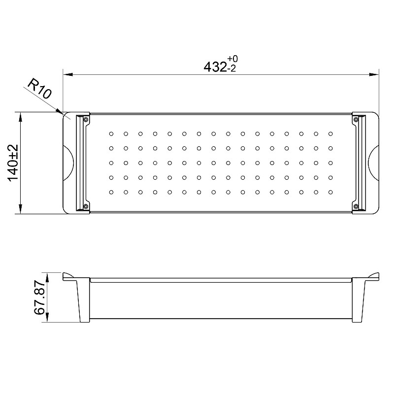 Коландер Reflexion Arno RX3014GD цвет Брашированное золото