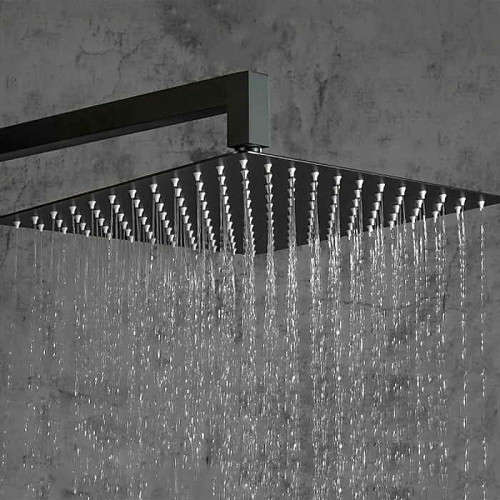 Душевая система Gappo G7117-6 Черная матовая латунь встраиваемый