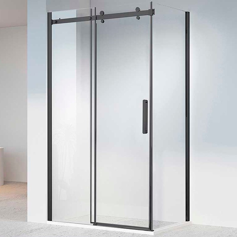 Душевой уголок Vincea Como-N 130x90 VSR-4CN9013CLB профиль Черный стекло прозрачное