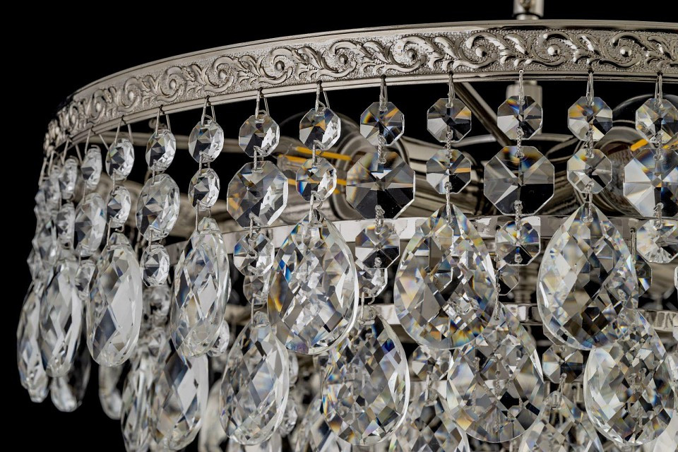 Люстра на штанге Arti Lampadari Castellana Nickel Castellana E 1.3.38.608 N