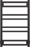 Водяной полотенцесушитель EWRIKA Кассандра Pg 80x50 цвет Черный матовый