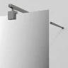 Душевая перегородка WasserKRAFT Vechte 90 60W39GR-MR профиль Графит стекло зеркальное
