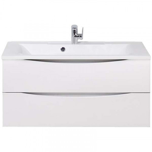 Тумба под раковину BelBagno Marino 100 MARINO-1000-2C-SO-BO-P подвесная Bianco Opaco МДФ / ЛДСП