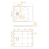 Душевой поддон из стеклопластика RGW TSS-W 100x80 553502810-01 Белый