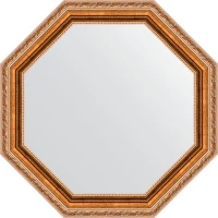 Зеркало Evoform Octagon 57х57 BY 3989 в багетной раме - Версаль бронза 64 мм