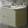 Тумба под раковину Kerasan Waldorf 74 925630 подвесная Bi vaniglia matt массив дерева