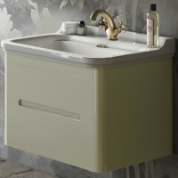 Тумба под раковину Kerasan Waldorf 74 925630 подвесная Bi vaniglia matt массив дерева