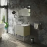Тумба под раковину Kerasan Waldorf 74 925630 подвесная Bi vaniglia matt массив дерева