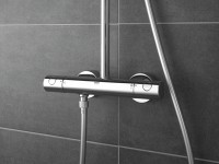 Душевая система Grohe Tempesta Cosmopolitan 27922001 с термостатом Хром латунь на стену