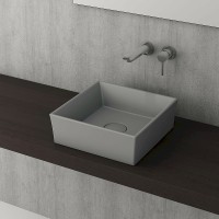 Раковина-чаша Bocchi Vessel 38 1173-006-0125 Серая матовая фарфор накладная