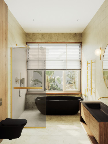 Душевая перегородка Maybah Glass MGD-727-3у 790x1950 в узком профиле Золото стекло бронзовое