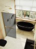Душевая перегородка Maybah Glass MGD-735-3ш 890x1950 в широком профиле Золото стекло графитовое