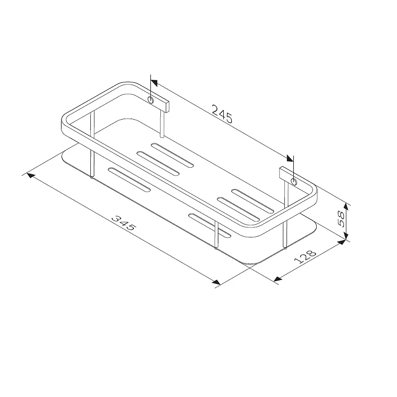 Полка корзина AM.PM Sense L A7453100 Хром