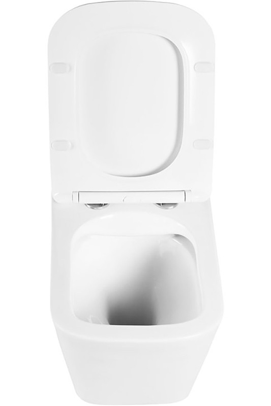 Унитаз BelBagno Due BB3103CHR подвесной без сиденья фаянс подвесной