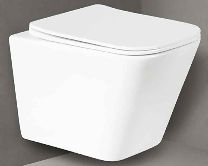 Унитаз BelBagno Due BB3103CHR подвесной без сиденья фаянс подвесной