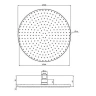 Верхний душ Fima Carlo Frattini Showerhead F2224/2NS цвет Черный матовый