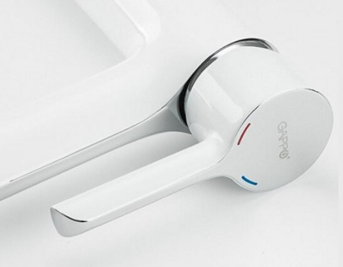 Смеситель для раковины Gappo G03-8 G1003-18 Белый Хром латунь