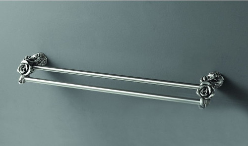 Полотенцедержатель Art&amp;Max Rose AM-0918-T двойной Серебро