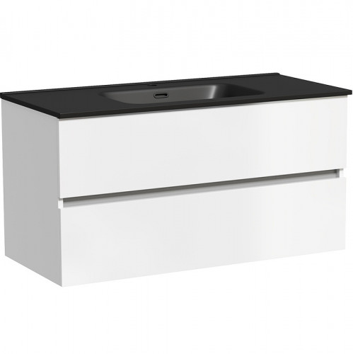 Тумба под раковину Sancos Urban 100 UR100W подвесная Белый глянец МДФ / ЛДСП