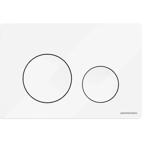 Клавиша смыва Ceramicanova Balance Circle CN12-001W Белая глянцевая