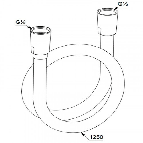 Душевой шланг Kludi Suparaflex 61071N0-00 Золото брашированное пластик
