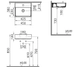 Раковина Vitra ArchiPlan 45 7400B003-0001 Белая фарфор подвесная, накладная