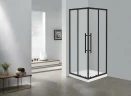 Душевой уголок Esbano Flex 100x100 ESOGF100KVB профиль Черный стекло прозрачное
