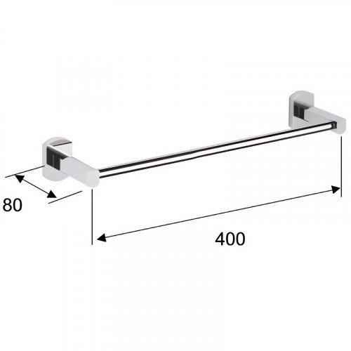 Полотенцедержатель Remer Forma FR40CR Хром