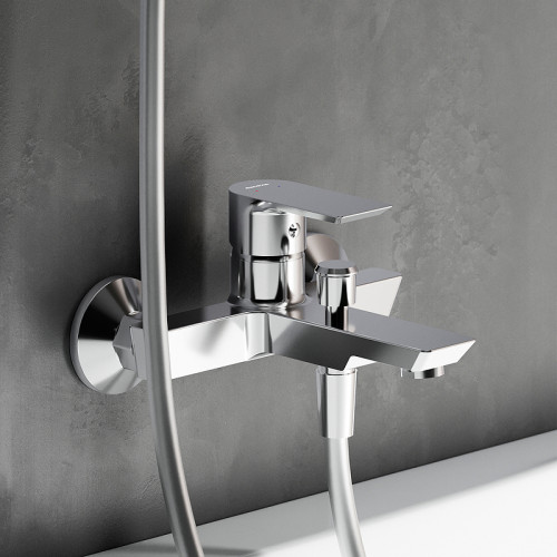 Смеситель для ванны Damixa Apollo 471000001 Хром латунь на стену