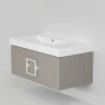 Тумба под раковину La Fenice Cubo 90 FNC-01-CUB-C-90 подвесная Бежевая матовая
