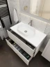 Тумба под раковину La Fenice Cubo Twin 100 FNC-01-CUB-C-100-2 подвесная Бежевая матовая