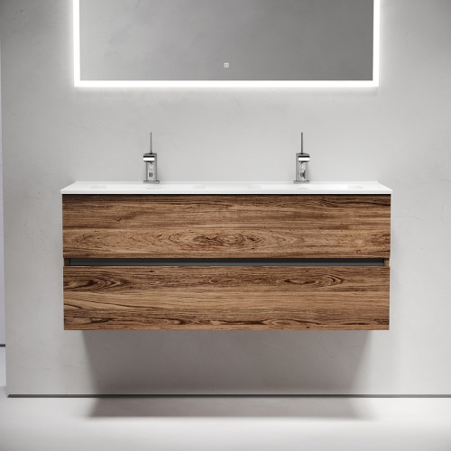 Тумба под раковину Sancos Urban 120 UR120-2ECH подвесная Дуб чарльстон МДФ / ЛДСП