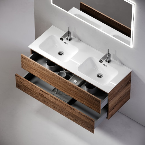 Тумба под раковину Sancos Urban 120 UR120-2ECH подвесная Дуб чарльстон МДФ / ЛДСП