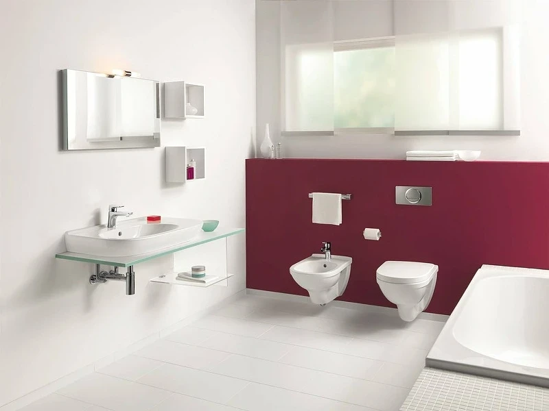 Комплект унитаза Villeroy&Boch O Novo 5660H101 с сиденьем Микролифт и инсталляцией Jacob Delafon E29025-NF+E4316-CP с клавишей смыва Хром