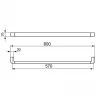 Полотенцедержатель Ideal Standard Softmood A9135AA Хром