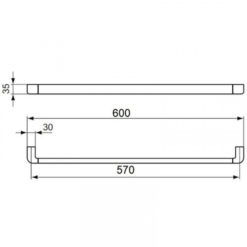 Полотенцедержатель Ideal Standard Softmood A9135AA Хром