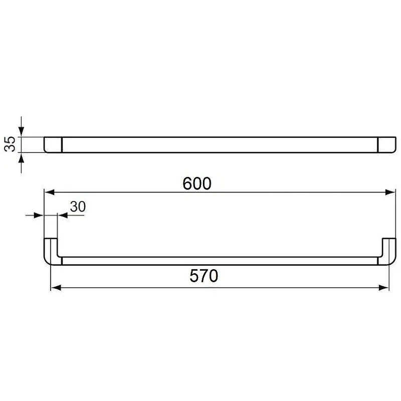Полотенцедержатель Ideal Standard Softmood A9135AA Хром