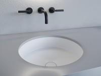Раковина Salini Marea 42 04 1802204M Белая матовая искусственный камень (литьевой мрамор) встраиваемый
