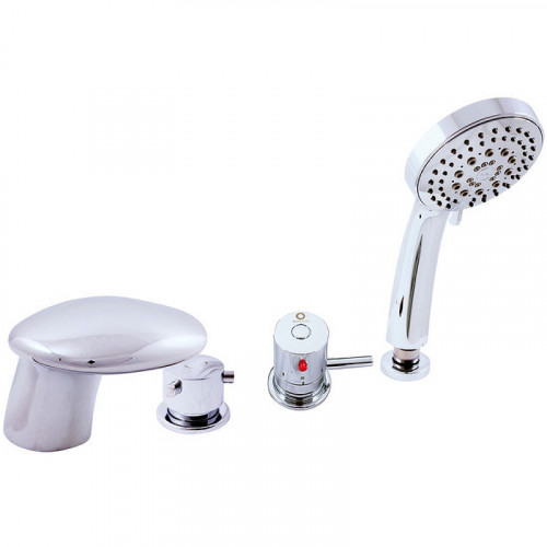 Смеситель на борт ванны Rav Slezak Dunaj Termostat DT271.5P с термостатом Хром латунь