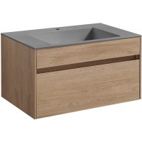 Тумба под раковину Vincea Chiara 80 VMC-2C800NO подвесная N.Oak МДФ / ЛДСП