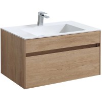 Тумба под раковину Vincea Chiara 80 VMC-2C800NO подвесная N.Oak МДФ / ЛДСП