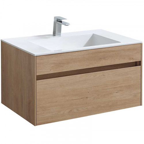 Тумба под раковину Vincea Chiara 80 VMC-2C800NO подвесная N.Oak МДФ / ЛДСП