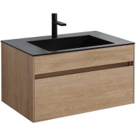 Тумба под раковину Vincea Chiara 80 VMC-2C800NO подвесная N.Oak МДФ / ЛДСП