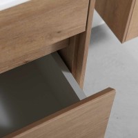 Тумба под раковину Vincea Chiara 80 VMC-2C800NO подвесная N.Oak МДФ / ЛДСП
