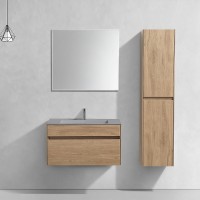 Тумба под раковину Vincea Chiara 80 VMC-2C800NO подвесная N.Oak МДФ / ЛДСП