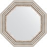 Зеркало Evoform Octagon 61х61 BY 7342 в багетной раме - Римское серебро 88 мм стекло